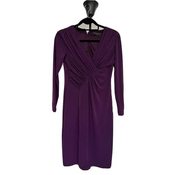 long sleeve faux wrap dress fraiche by j Toad&Co Women's Freesia Long-Sleeve Wrap Dress Black M